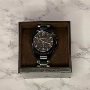 Michael Kors Black Watch w/ Gold Accents